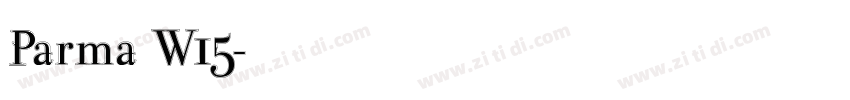 Parma W15字体转换